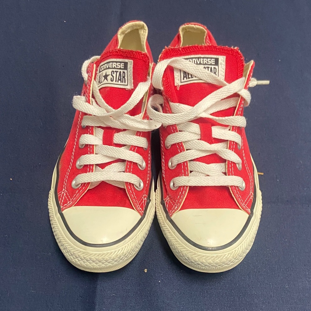 Converse Red Canvas Sneakers